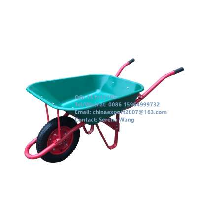 Plastic Tray Wheel Barrow /Wheelbarrow WB6200 with Single Pneumatic Wheel 3.25/3.00-8 For Sale